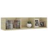 VidaXL Étagère murale à CD Chêne sonoma 75x18x18 cm Aggloméré