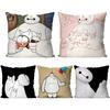 1pc B-Baymax Animated Character Pillow Case Square Pillow BedroomSofaLeisureComfortCushion Car Living Room Home Decoration 40X40