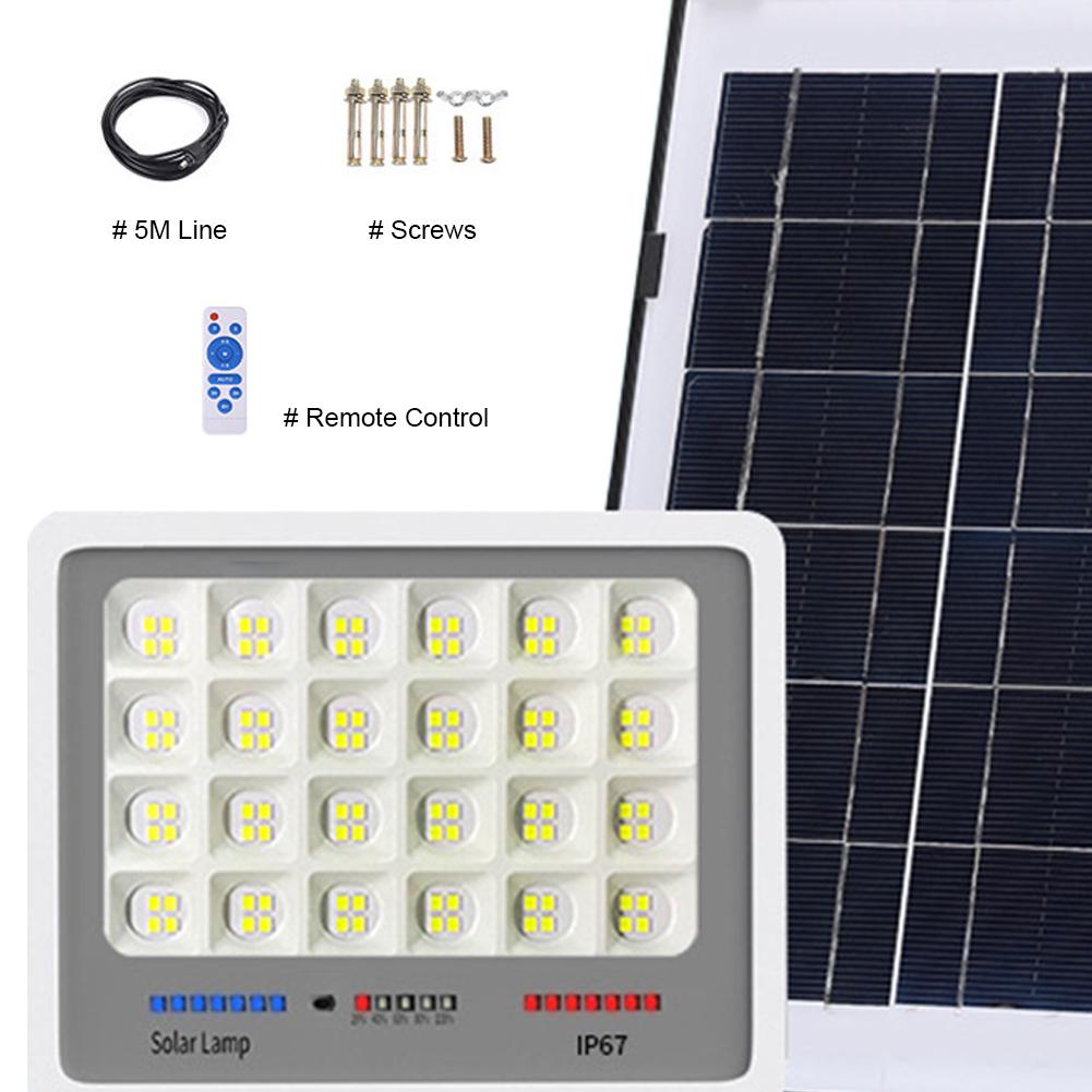 100-800w Solar Outdoor Light 600 LED Solar Security Flood Light 3 Modes Adjustable Lighting Street Light for Garage Garden Patio