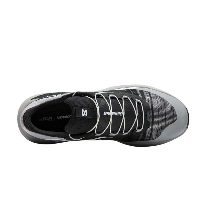 Salomon Genesis Versatile Comfortable Fabric Durable Lightweight Breathable Support Low-Top Trail Running Shoes Men sneaker Black Gray 478076