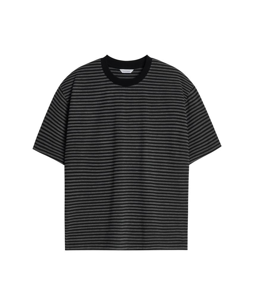 UNIONSTUDIO Is Stripe Crop Short Sleeve Tee ( 2 Colors )