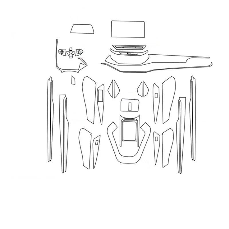 

Пленка из ТПУ для VOLKSWAGEN VW ID4 ID 4 Crozz ID6 ID 6 Crozz, наклейка на салон автомобиля, экран центральной консоли, приборная панель, дверная панель, шестерня