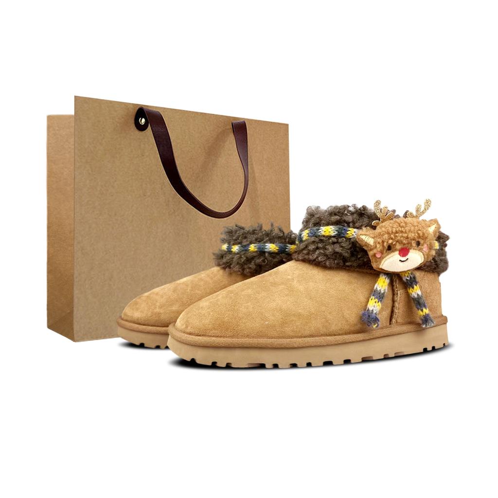 UGG CLASSIC ULTRA MINI Thermal Short Snow Boots Women's Brown 1116109-CHE(Team373-BOX)