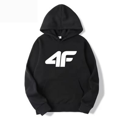 Men's Urban Fashion Hoodie 4F Funny Casual Wool Printed Sweater Loose Top for Autumn Winter New Arrival