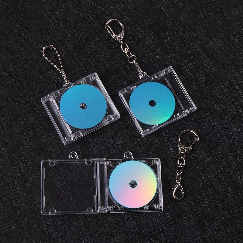 NFC DIY Leeres Album Schlüsselanhänger Mini CD-Disc Hülle Gedenkanhänger Für Rucksack Dekoration
