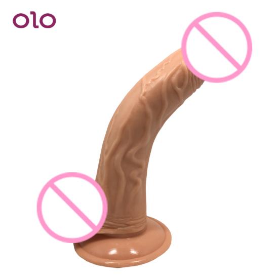 Woman Masturbation Curved Thick Long Sex Toy Dildo Masturbation G-spot Artificial Penis