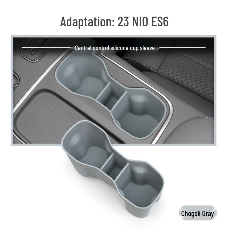 23-24 NIO ES6 Center Console Cup Holder Cover - Car Storage & Decoration Accessories