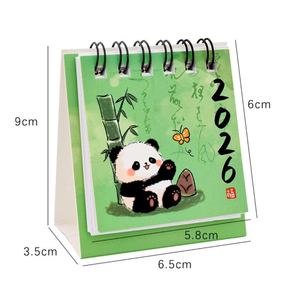Modischer Chinesischer Stil Mini Schreibtisch Papierkalender Jahresnotizbuch Planer Zeitplaner Multifunktions Agenda Organizer Heimdekoration