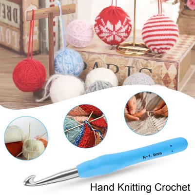 Knitting Needle Set Extra Long Hook DIY Knitting Soft Grip Single Head Knitting Crochet Needle for Sewing