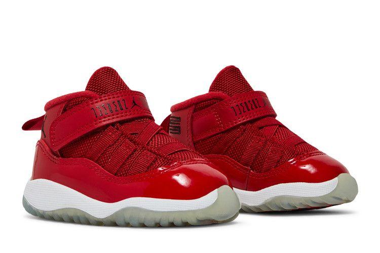 Kids' Sneakers Jordan 11 Retro Win Like 96 (TD) Gym Red/Black-White