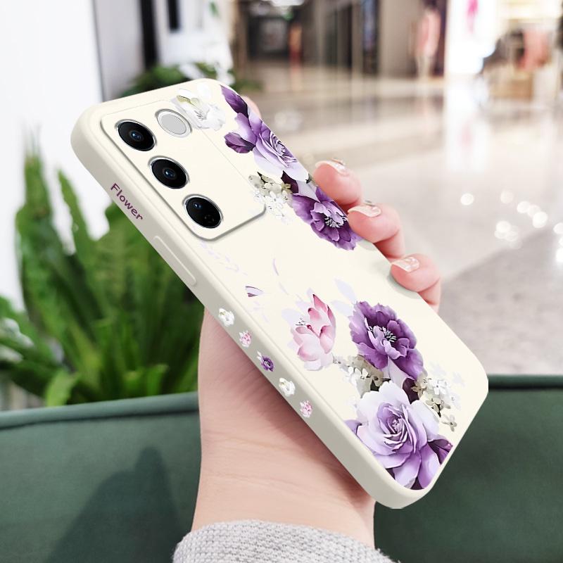 

Beautiful Peony Phone Case For VIVO V40 V30 V29 V29E V27 V27E V25 V25E V23 V23E V21 V20 Y20 Y12 Y21 Y22 Y50 Y35 Y76 Y36 Pro 4G 5 V25(V25E) белый