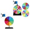 Prize Game Wheel with Stand Acrylic Editable Colorful Tabletop Spinning Wheel for Fortune Spinning Game Carnival