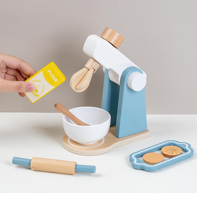 Wood Kids Play Kitchen Set: Pretend Cooking Toy for Boys & Girls, Ideal Birthday Gift