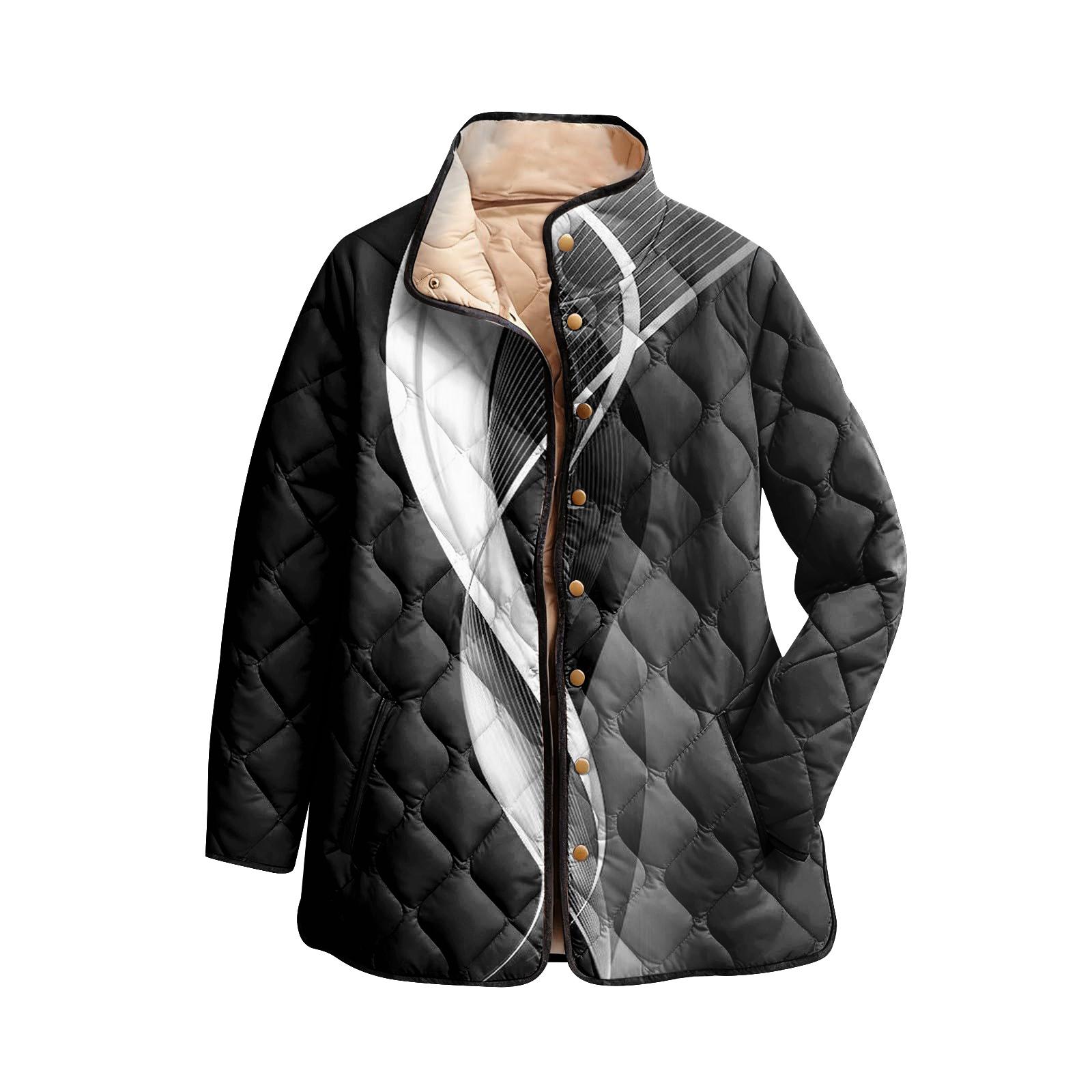 

Женская хлопковая куртка с цветочным принтом, воротником-стойкой, плиссировкой, длинными рукавами и пуговицами L