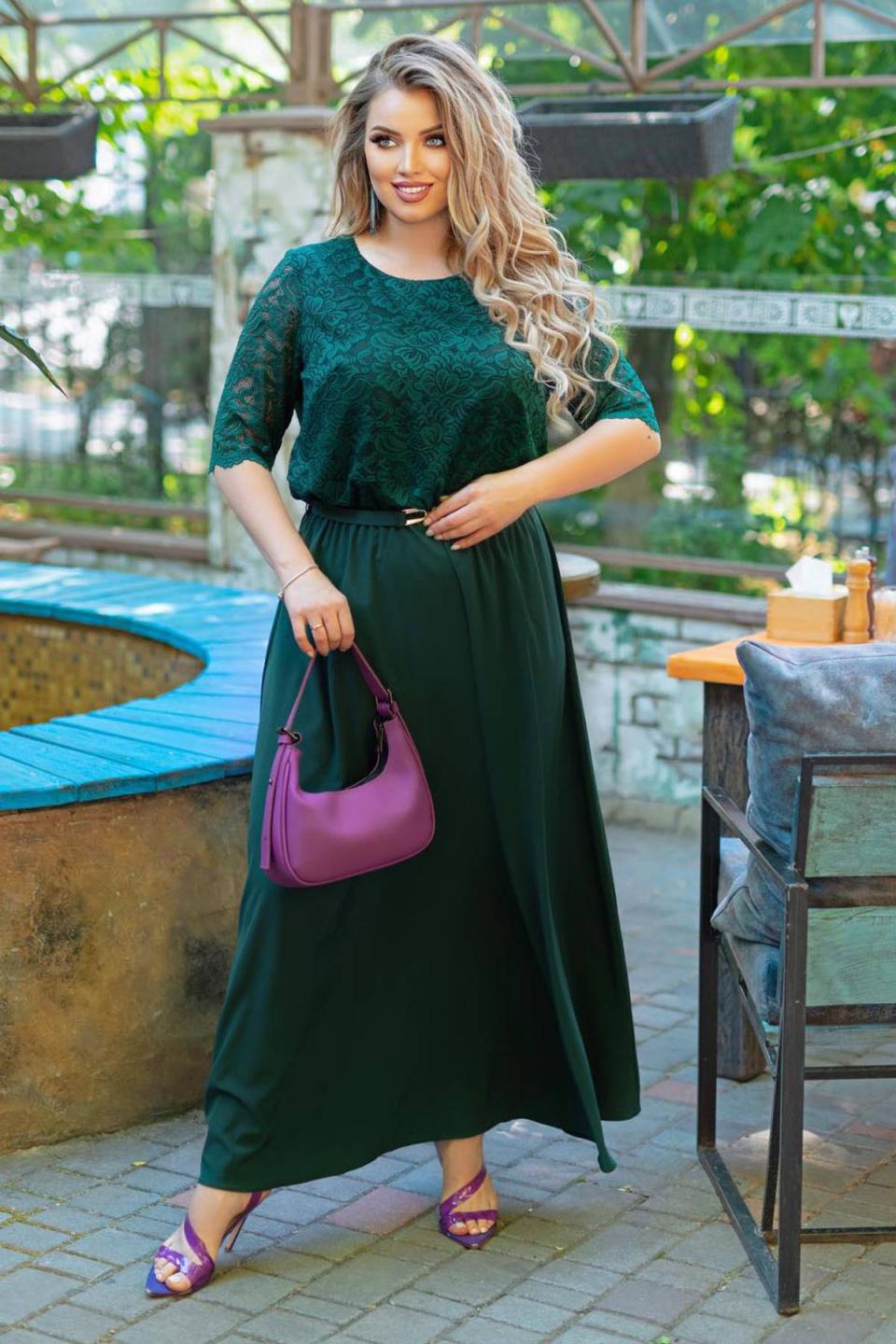 

Довга сукня Tatiana ДАРІНА 6XL зелений