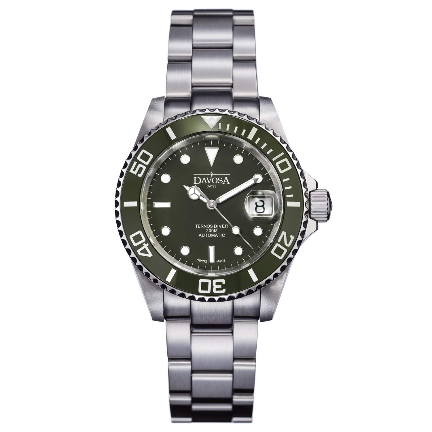 

Watch Silver [Davosa] Diver s 161.555.70 Men s зелений