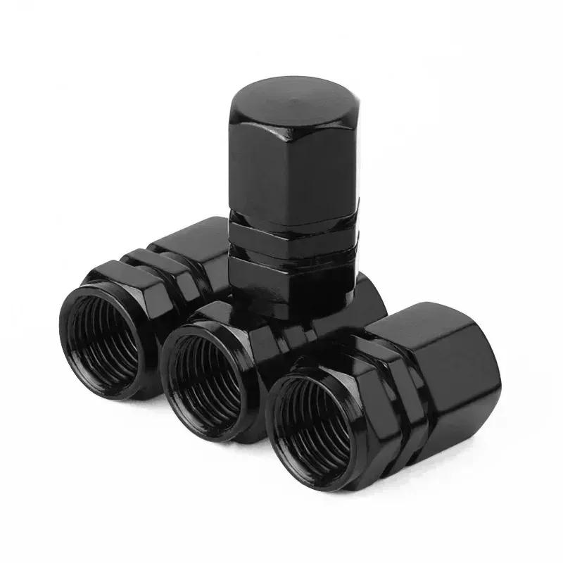 4PCS Car Tire Stem Valve Caps Aluminum Alloy Car Wheel Tire Valve Rim Stem Covers Airdust Waterproof For Automobiles Motorcycle
