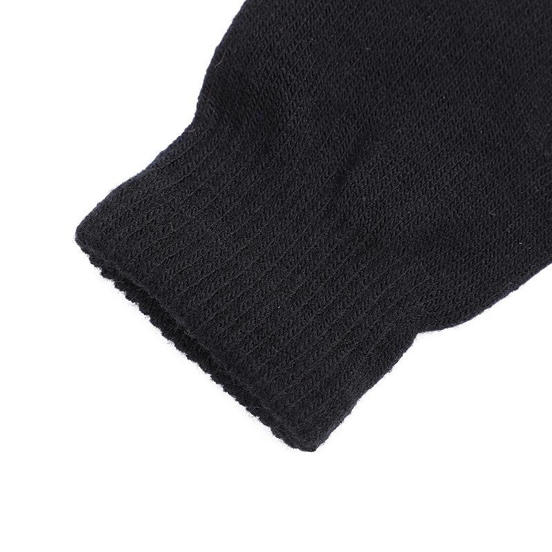 Unisex Touchscreen-Compatible Fingerless Knit Gloves for Autumn/Winter