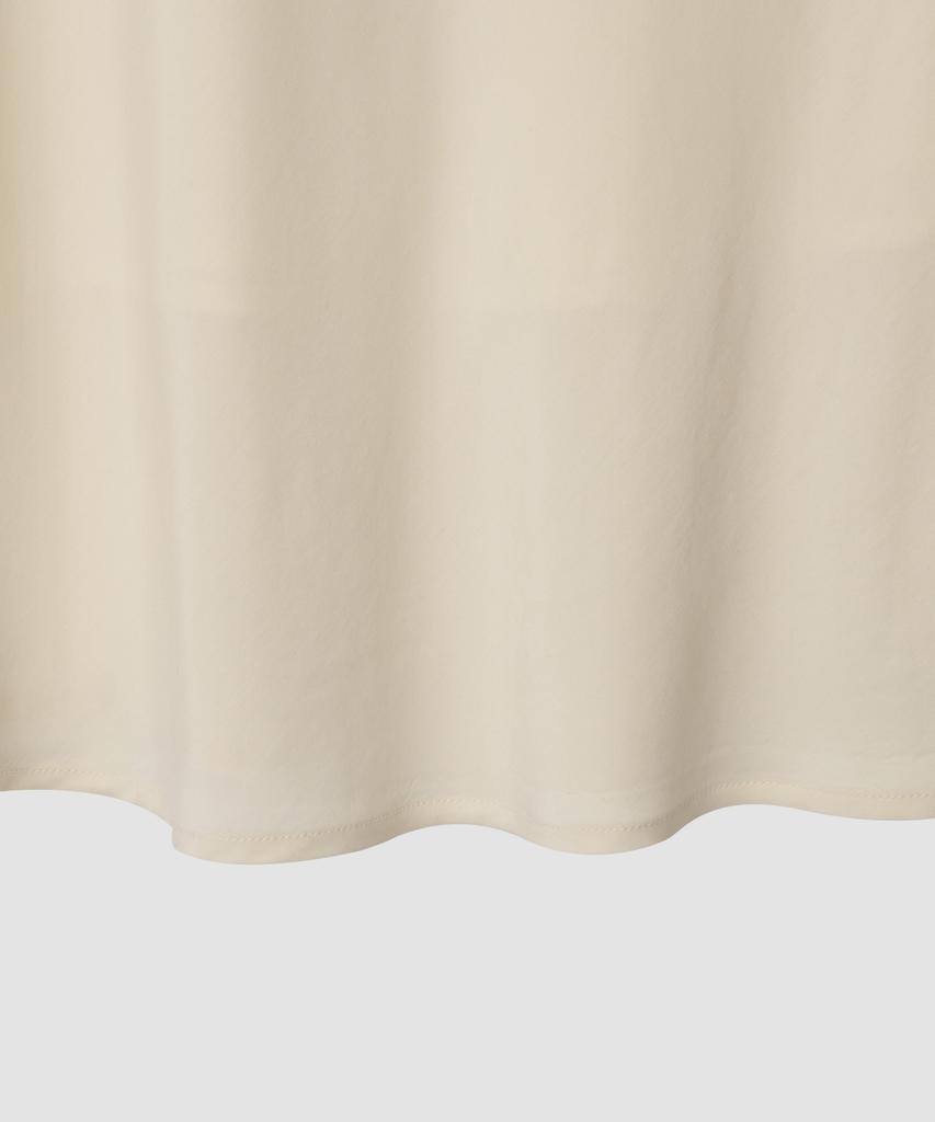 Deolil Folded Long Skirt_Cream