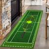 Tennis Court Pattern Runner Rug Sports Theme Absorbent Non-Slip Mat for Living Room Bedroom Hallway Home Decor Long Carpet