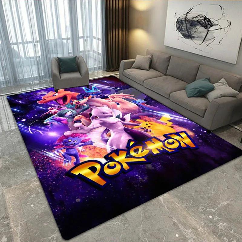 3D Pokémon Cute Gengar printed Carpet Living Room Bedroom Carpet Non-slip carpet home bedroom decor area rug Birthday Gift