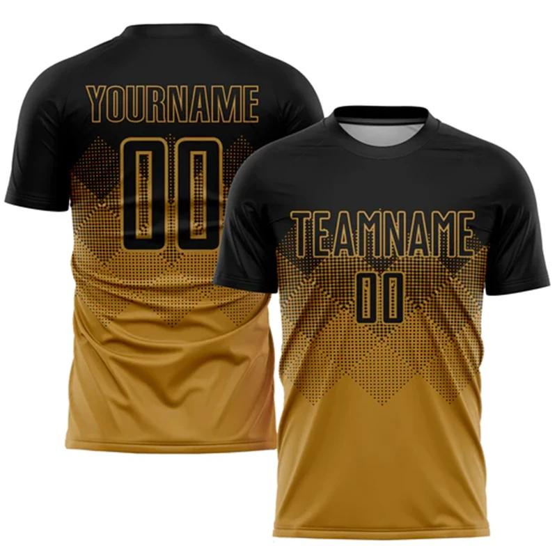 3D Print Custom Name Football T-shirt Men Clothing Personality Custom Team Name Logo Short Sleeve T Shirts Summer New Tee Top