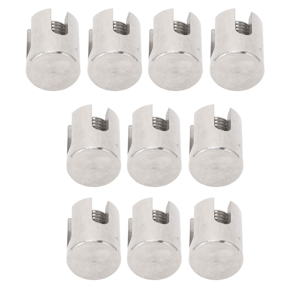 10Pcs Wire Rope Trellises Cross Clip Stainless Steel Cable Railing Rope Clamp for Wall Trellises System