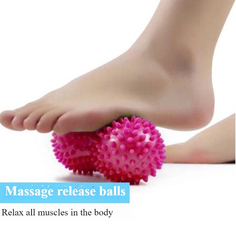 Peanut Massage Spiky BallMuscle Pain Stress Foot Massager Relaxation Training Grip Roller Myofascial Balls for Plantar Fasc