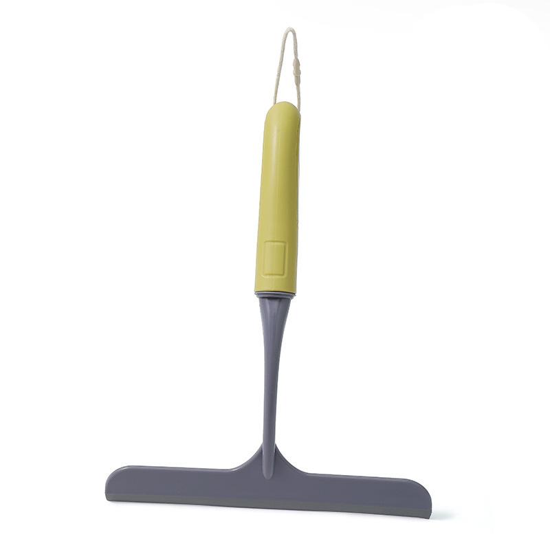 

Силиконовый скребок для стекла Двусторонний ручной инструмент для уборки для бытовых окон и полов в ванной комнате серый