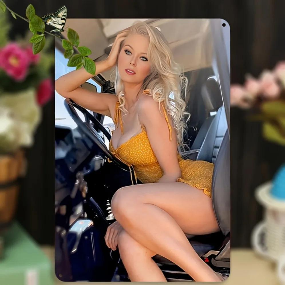 Vintage Metallblechschild 8x12 Zoll Retro Wandkunst für Heimbar Garage Dekor