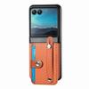 Carbon Fiber Leather Phone Case With Card Slots Kickstand Motorola Razr 60 Ultra 50 40