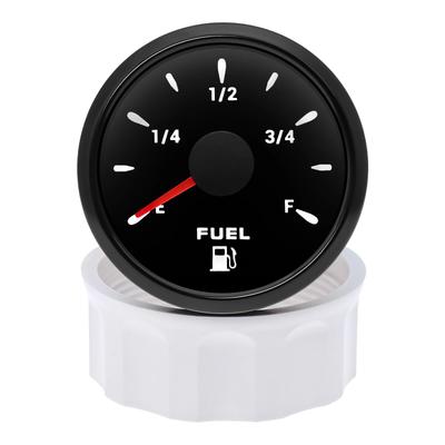 52mm Fuel Level Gauge 0-190 Ohm Fuel Float Sensor For Marine Car Boat 7 Color Backlight Oil Tank Meter Waterproof 12V 24V
