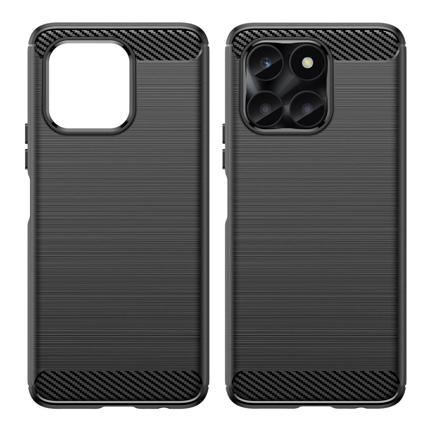 

For Honor X6a 4G Case Dustproof Brushed Soft TPU Mobile Phone Cover Blue