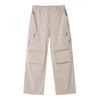 Camel Cool-Feel Cargo Wide-Leg Pants