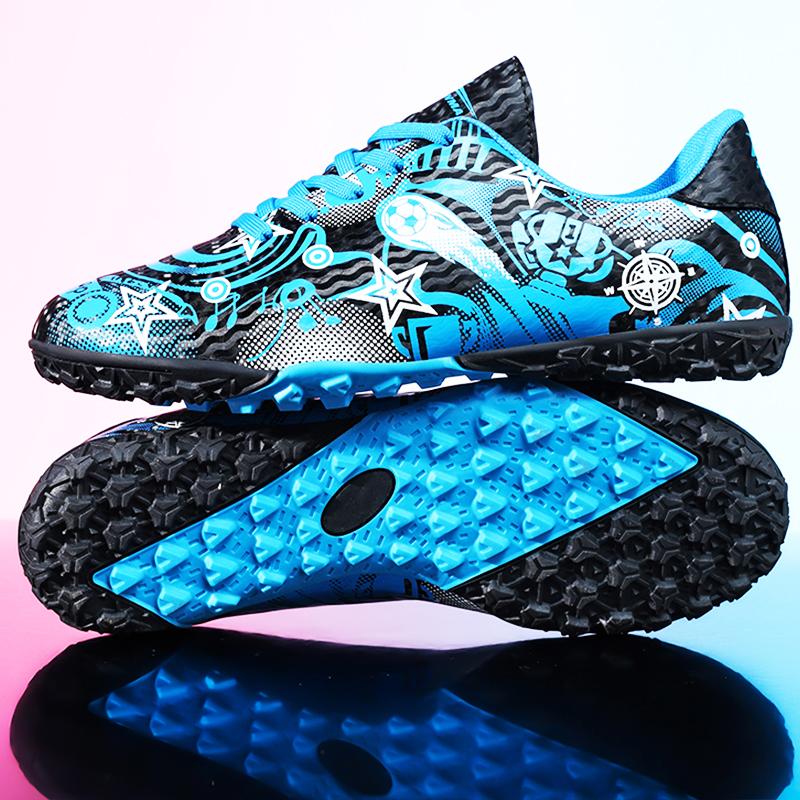 31-44 Men's Football Boots Rubber Soft Soled Outdoor Children's Youth Football Shoes Boys and Girls Competition Professional Training Football Shoes