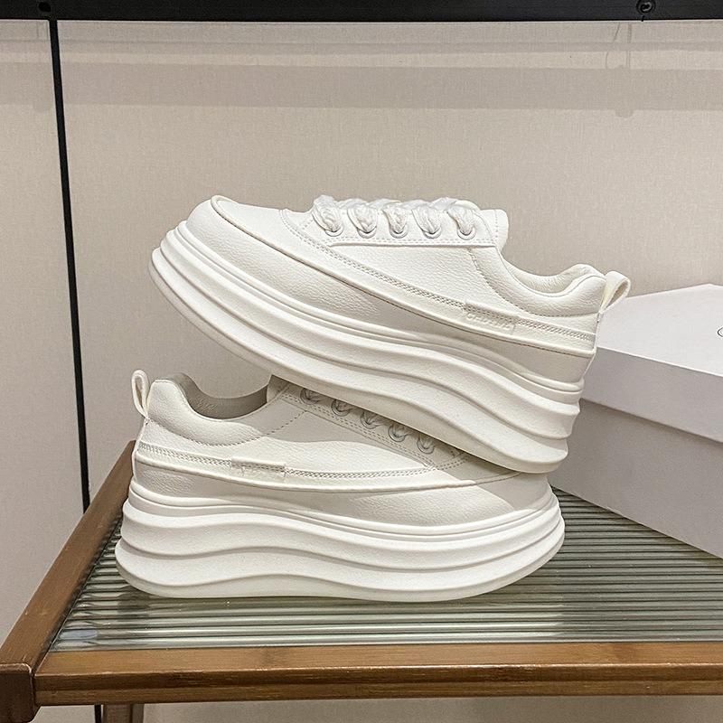 

New Thick-soled Women s Shoes Versatile Casual Sports Sneakers 40 бежевий