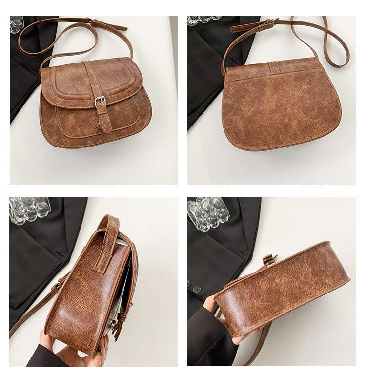 2024 Retro Satteltasche - Elegante, Nischendesign Schulter- & Umhängetasche für Damen