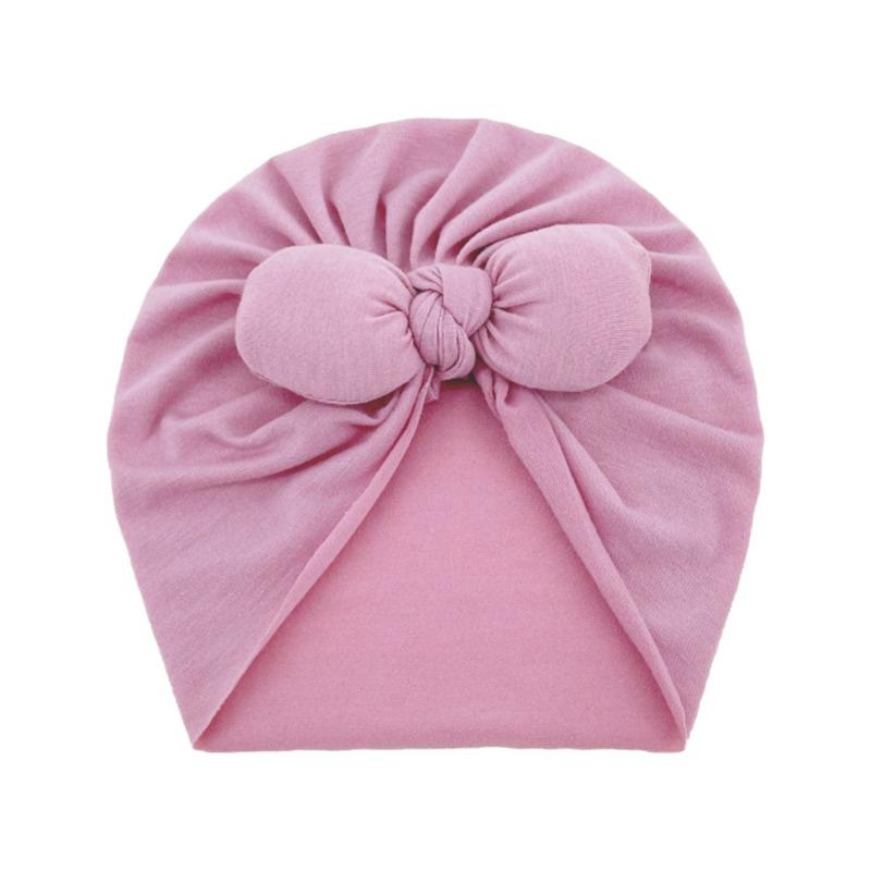 Bow New Baby Imitation Cotton Windshield Hat Children's Thermal Hat Cute Baby Hat Dome