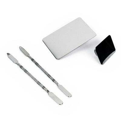 Mosero Stainless Steel Makeup Palette Spatula Set Makeup Spatula Makeup Mixing Palette Makeup Palette Stainless Steel, Large