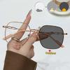 Unisex Luxury Myopia Glasses Photochromic Anti Blue Light HD Vision Fashionable Elegant Design