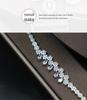 Korean Bridal Jewelry Set: Zircon Necklace, Earrings & Ring - Elegant Wedding Accessories