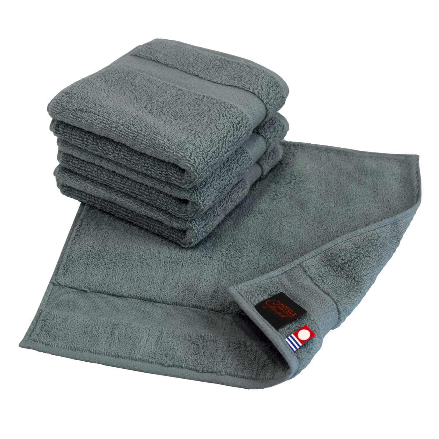 

Imabari Towel Certified Handkerchief Towel hiorie Grand Set Cloud Blue Made in Japan Premium Staple Cotton Instant Absorption Thick Cotton Hotel