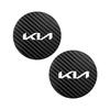 2 Pack Car Carbon Leather Water Coaster Anti-Noise Coaster Pads for Kia Sportage Ceed Picanto Rio ProCeed Niro 5 3 4 K7 K5 K8 K3