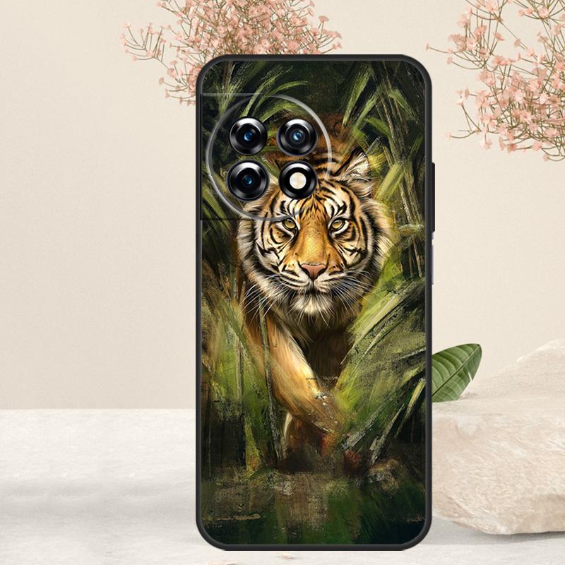 Animal Tiger Case For OnePlus 15 13 12 11 13T 13R 12R 15R 10T 8T 10 Pro Nord 5 CE 4 3 2 Lite N20 N30 Cover