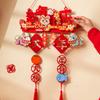 Cartoon New Year Hanging Ornaments Traditional Non-woven Lucky Character Wall Hanging Handmade Blessing