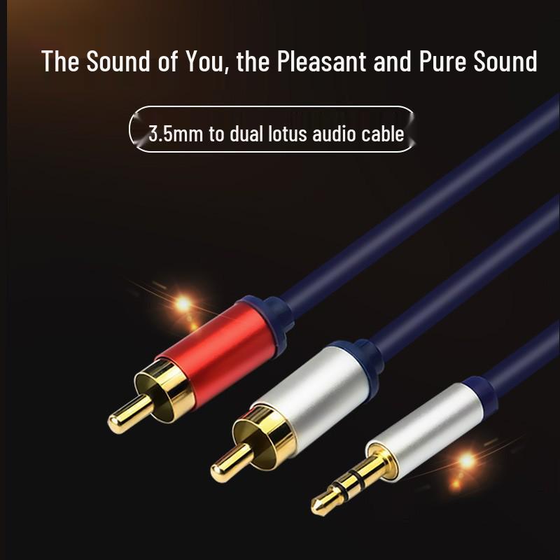 

Аудиокабель 3,5 мм на двойной RCA для колонок и мобильных устройств 1.5m