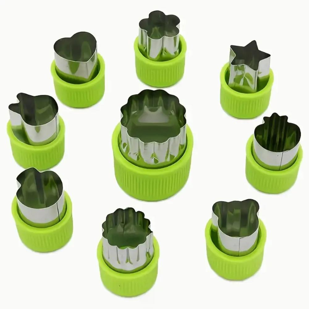 

9 шт. форма для печенья из нержавеющей стали, форма для нарезки овощей и фруктов, форма для ручной эмбоссировки с полной защитой, набор мини-форм для нарезки овощей, mi