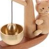 Wooden Magnetic Shopkeepers Bell Door For Business Entry Decorative Hanging Bell Rustic Front Door Chime Wind Chime Home