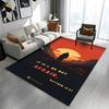 "Sunset Shepherd with Biblical Quote" Patterned carpet a non slip rug suitable for all seasons and any setting, gift
