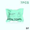 70x140cm Large Disposable Towel 7 or 14pcs Compressed Dry Bath Towels Soft and Portable for Travel Hotel Gym Beach Use